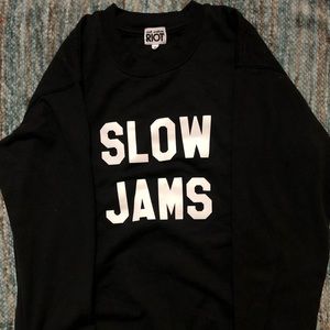 Sub Urban Riot, long sleeved black sweater crewneck